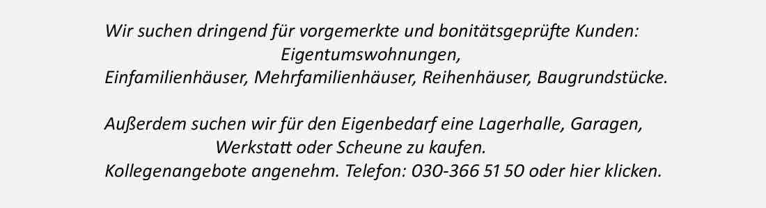 Wir suchen Immobilienobjekte in Brieselang