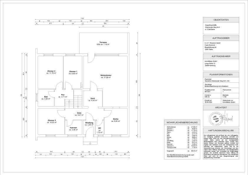 Grundriss DHH Orlamünder Weg